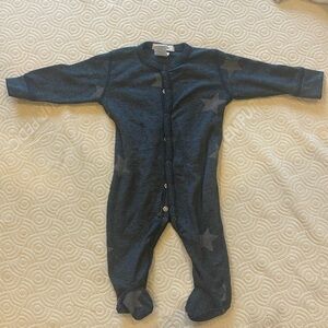 Little Amish star pattern footie 6M